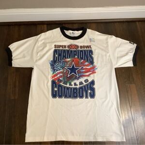 New 1996 Vintage Dallas Cowboys Super Bowl Champs XXX T-Shirt Mens L NFL Starter